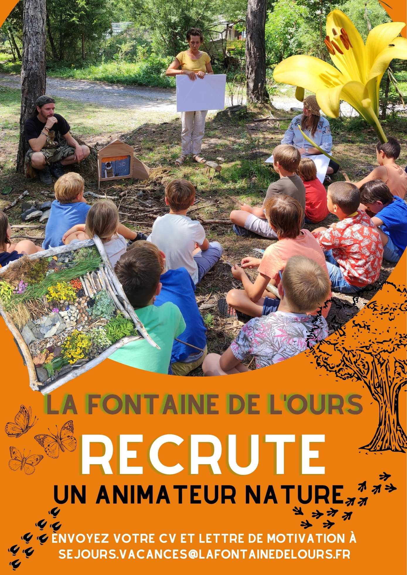 recrutement - offre emploi - animateur nature - CDD - 