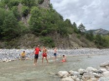 Baignade dans le Bès avec des BTS GPN septembre 21